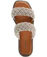 Madden Girl Piaa Braided Embellished Slide Flat Sandals