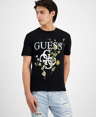 Guess Men's Floral Logo T-Shirt