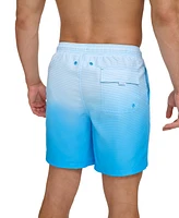 Calvin Klein Men's Gradient Striped 7" Volley Swim Trunks