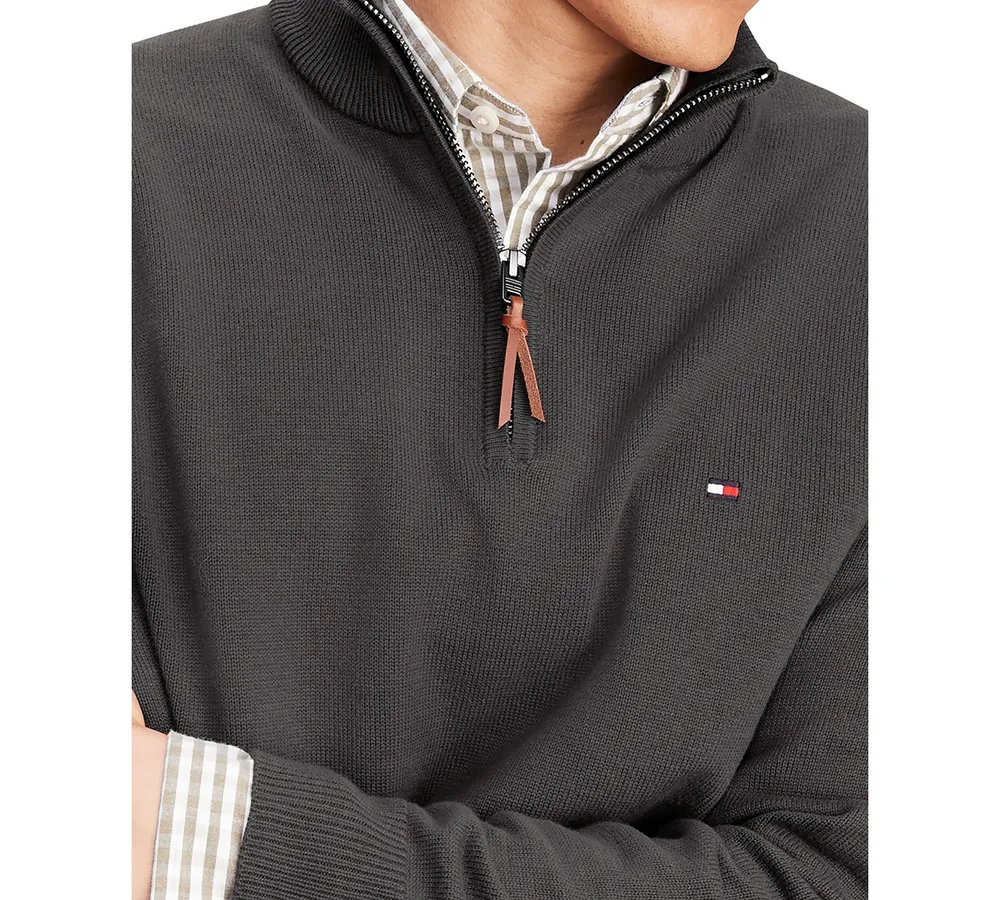 Tommy Hilfiger Men's Big & Tall Quarter-Zip Sweater