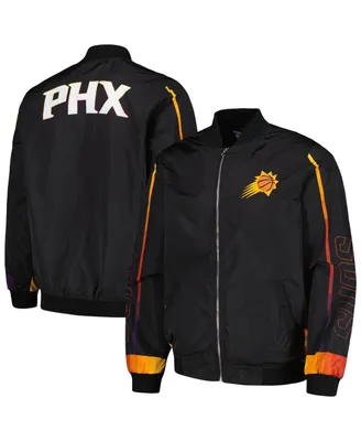 Men's Jh Design Black Phoenix Suns Full-Zip Bomber Jacket
