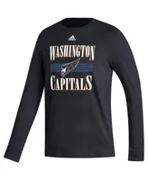 Men's adidas Black Washington Capitals Reverse Retro 2.0 Fresh Playmaker Long Sleeve T-shirt