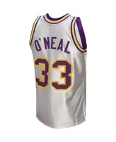 Men's Mitchell & Ness Shaquille O'Neal White Lsu Tigers College Vault 1990/91 Authentic Jersey