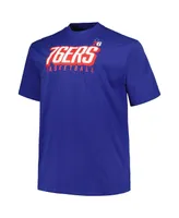 Men's Fanatics Royal, Red Philadelphia 76ers Big and Tall Short Sleeve Long T-shirt Set