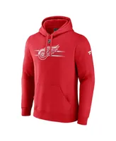 Men's Fanatics Red Detroit Wings Authentic Pro Secondary Pullover Hoodie