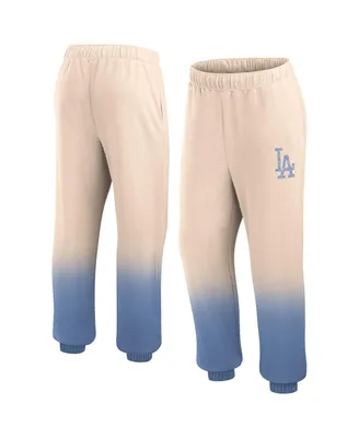 Women's Fanatics Tan, Royal Distressed Los Angeles Dodgers Luxe Ombre Lounge Pants