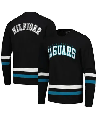 Men's Tommy Hilfiger Black, Teal Jacksonville Jaguars Nolan Long Sleeve T-shirt