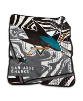 San Jose Sharks 50" x 60" Swirl Raschel Throw Blanket