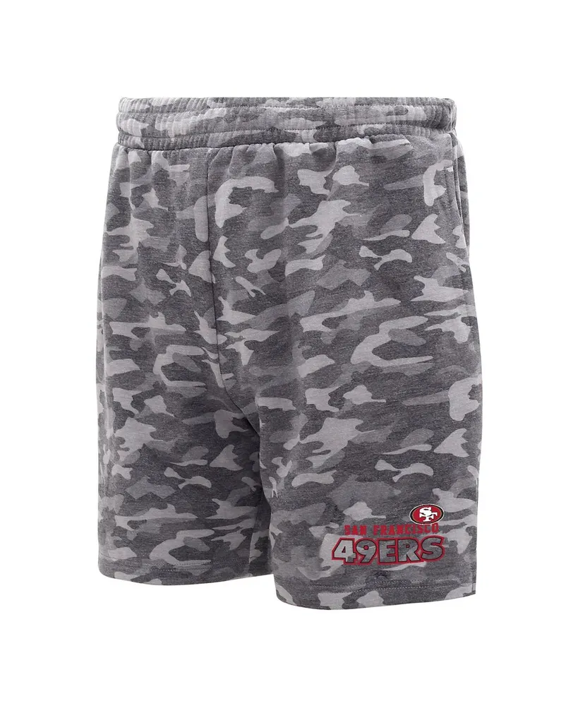 Men's Concepts Sport Charcoal San Francisco 49ers Biscayne Camo Shorts