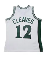 Men's Mitchell & Ness Mateen Cleaves White Michigan State Spartans 125th Basketball Anniversary 1999 Throwback Fashion Jersey