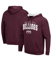 Men's Colosseum Maroon Mississippi State Bulldogs Resistance Pullover Hoodie