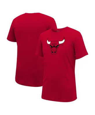 Men's and Women's Stadium Essentials Red Chicago Bulls Primary Logo T-shirt