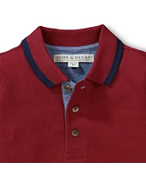 Hope & Henry Baby Boys Short Sleeve Pique Polo T- Shirt