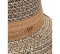 Giani Bernini Women's Open-Back Mixed-Straw Panama Hat