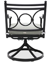 Wythburn Mix and Match Scroll Outdoor Swivel Chair