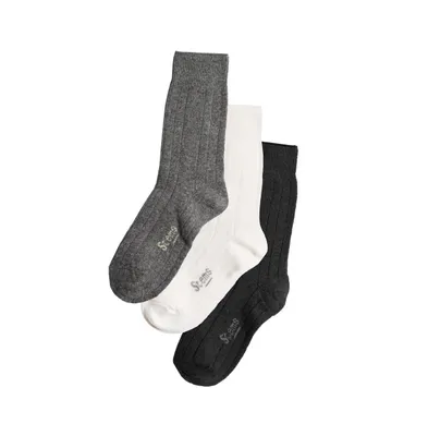 Stems Lux Cashmere Wool Socks Box Of Three