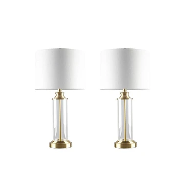 Home Outfitters Gold Table Lamp - Set of 2, Great for Bedroom, Living Room, Transitional