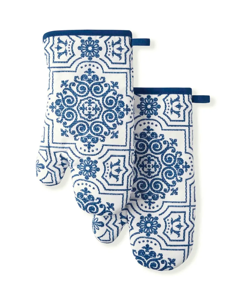 Martha Stewart Printed Oven Mitt 7" x 13" 2 Pk