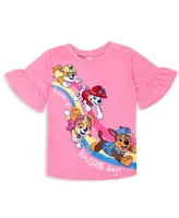 Paw Patrol Rubble Marshall Chase Girls T-Shirt and Leggings Outfit Set Toddler |Child