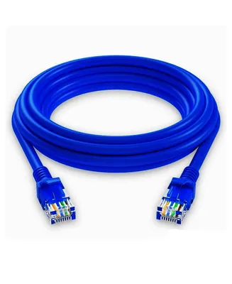 5 Core Cat 6 Ethernet Cable • 6ft 10Gbps Network Patch Cord • High Speed RJ45 Internet Lan Cable Et 6FT Blu