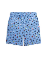 Polo Ralph Lauren Big Boys Sailboat-Print Spa Terry Shorts