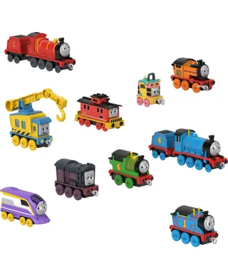 Thomas & Friends the Track Team Engine Pack, 10 Diecast Push-Along Toy Trains Vehicles