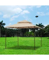 Yescom 10.6'x10.6' Gazebo Top Replacement Fit for Brand_Model Target Madaga/L-GZ136PST2 Tier Patio Garden Light Beige