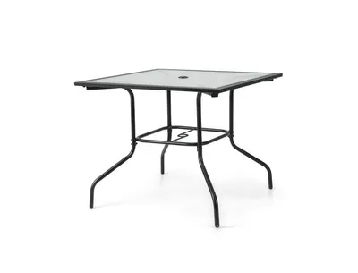 35 x 35 Inch Patio Dining Table with 1.5" Umbrella Hole (Umbrella Not Included)