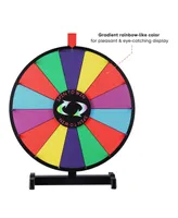 WinSpin 18" Color Dry Erase Prize Wheel Tabletop Fortune Spinning Game Carnival 14 Slot