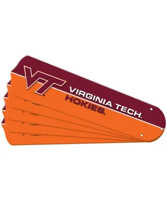 Ceiling Fan Designers New Ncaa Virginia Tech Hokies 52 in. Ceiling Fan Blade Set