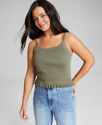 And Now This Women's Ruffled-Hem Sweater Tank Top, Created for Macy's