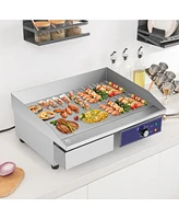 Slickblue Commercial Electric Griddle with 122 -572 Adjustable Temperature Control