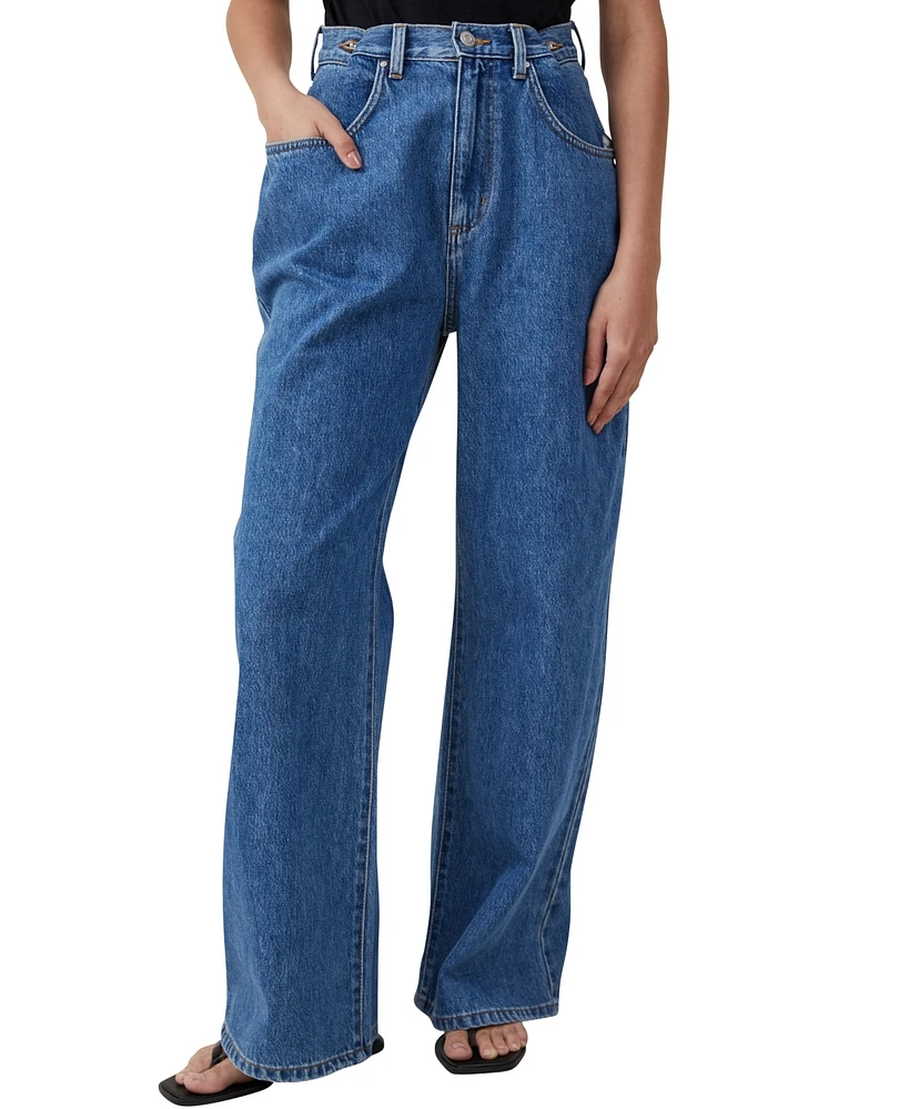 Cotton On Women's Adjustable Wide Jeans