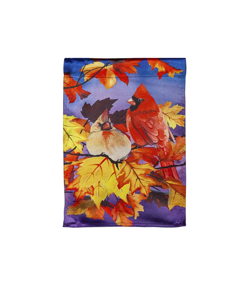 Cardinal Friends Garden Lustre Flag