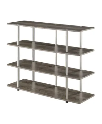 Convenience Concepts Designs2Go Highboy 4 Tier Tv Stand, Weathered Gray Extra Large