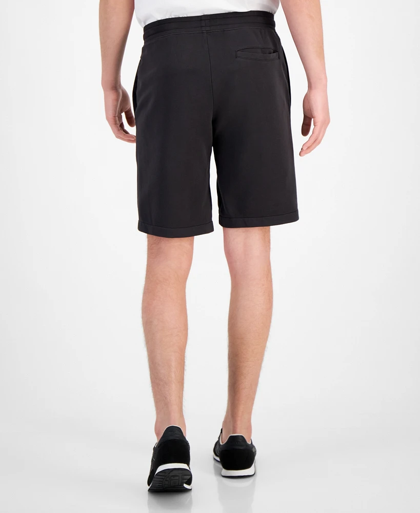 A|X Armani Exchange Men's Sun-Faded Fleece Shorts, Created for Macy's