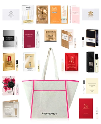 Free 19-Pc. Beauty Sampler with $200 beauty or fragrance purchase, Created for Macy's
