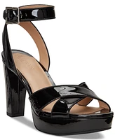 Lauren Ralph Women's Sasha Ankle-Strap Platform Dress Sandals