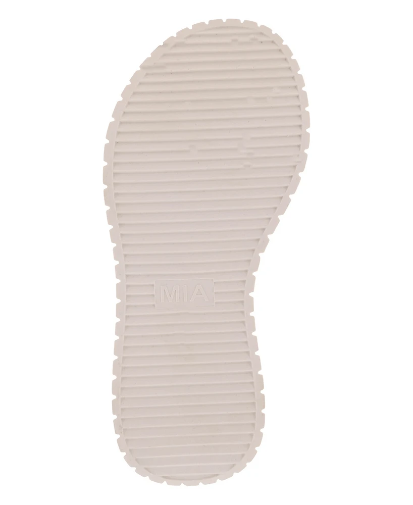 Mia Women's Zamara Raffia Wedge Sandals