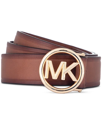 Michael Kors Women's Logo-Buckle Leather Belt