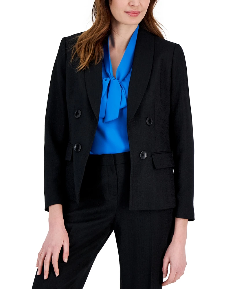 Kasper Women's Tweed Shawl-Collar Blazer