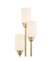 Malone Modern Glam Luxury Tree Table Lamp 30 1/2" Tall Brass Gold Metal 3