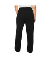 Women's Plus High Waist Stretch Crepe Pants