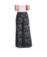 Women's Woven Chiffon Elastic Palazzo Pants