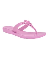 Guess Women's Tyana Eva Flex Bottom Logo Thong Sandals