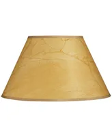 Crinkle Paper Large Empire Lamp Shade 10" Top x 20" Bottom x 12" Slant x 11" High (Spider) Replacement with Harp and Finial - Springcrest