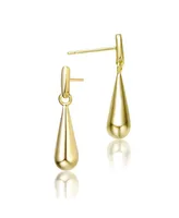 Chic 14K Gold Plated cubic zirconia Drop Earrings