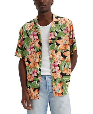Levi's Men's Printed Relaxed Short-Sleeve Camp Shirt