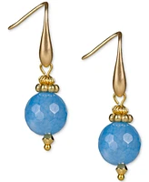 Patricia Nash Gold-Tone Gemstone Bead Drop Earrings