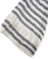 Style & Co Women's Striped Fringe-Trim Scarf, Created for Macy's